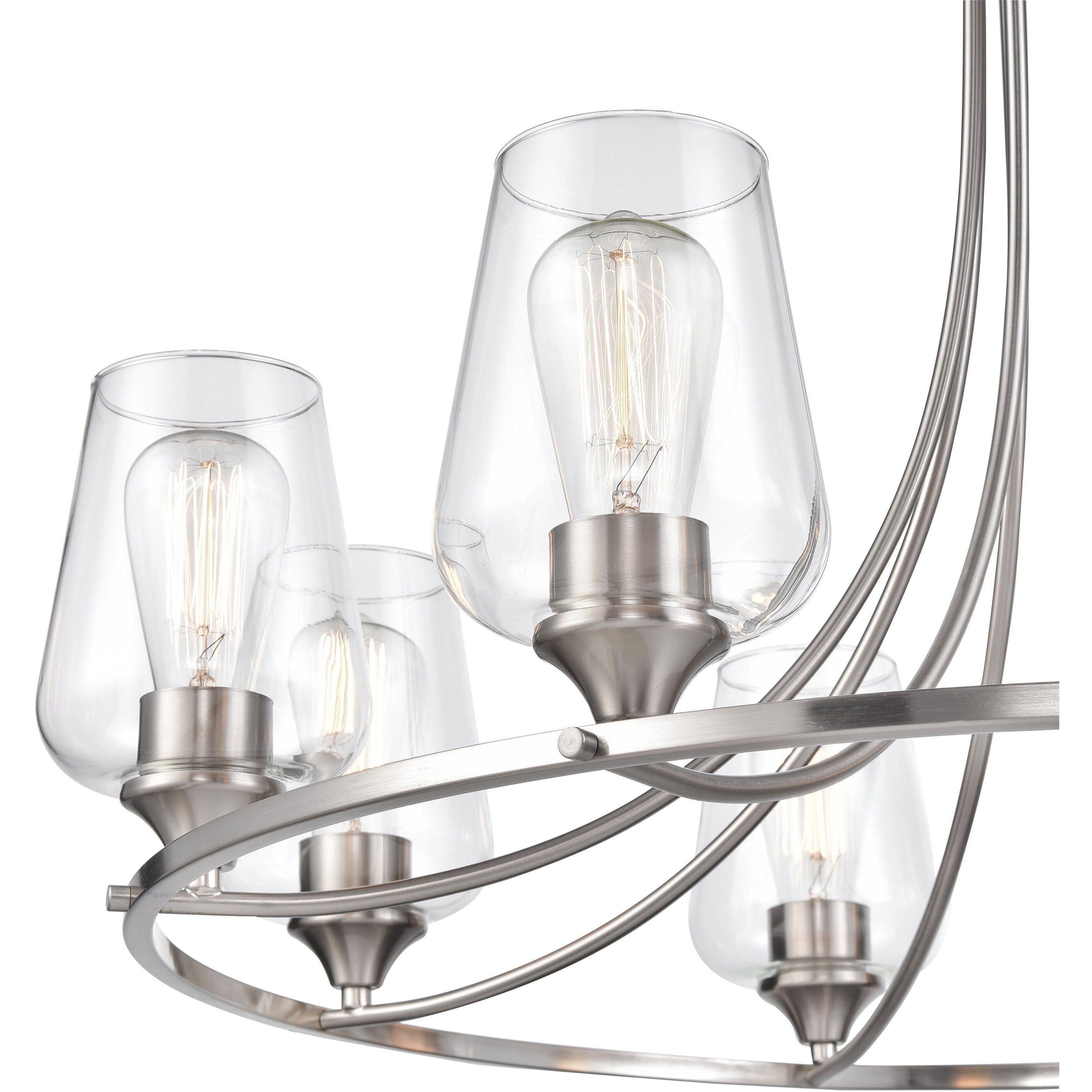 Ashford 8 Light 32 inch Brushed Nickel Chandelier Ceiling Light